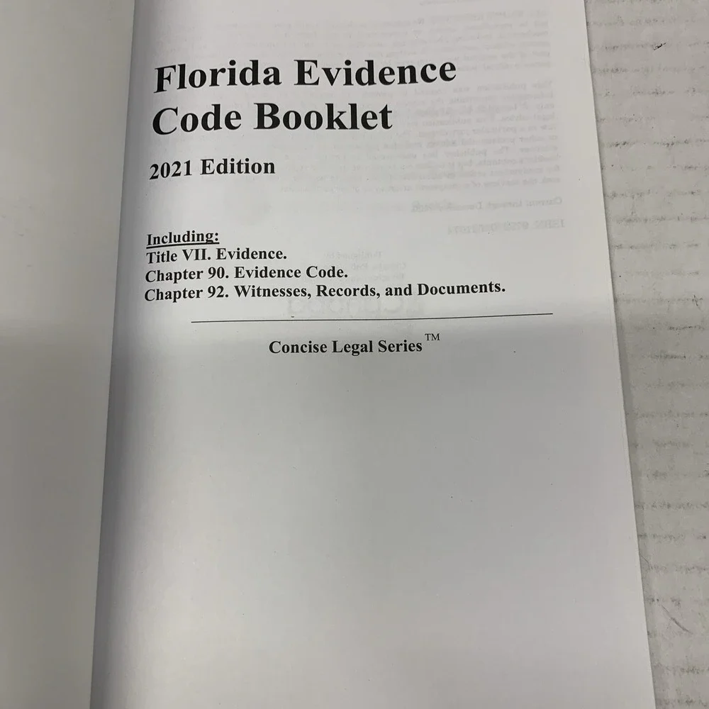 Florida Rules of Civil Procedure Booklet. 2021 Edition